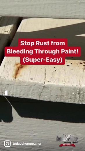 8.9K views · 111 reactions | Rust creeping up through paint is an eyesore! Here's the secret to keeping an exterior paint job looking fresher for longer. #todayshomeowner #THseason25 #diy #painting #paint #paintingtips #spraypaint #restoration #fix #repair #repaint #primer #rust #porch #frontporch #porchlove #reels #reelsfb #reelsfacebook | Today's Homeowner | Facebook