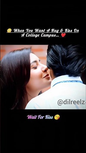 💘 Hug And Kiss In College Campus 😘