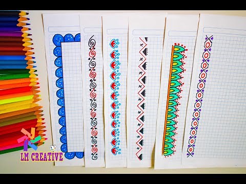 margenes para cuadernos fáciles y bonitos a mano / ideas de margenes / margens do notebook