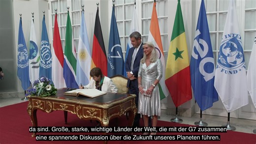Video zum festlichen Empfang für die Partner der #G7 in der Münchner Residenz. Der internationale Austausch ist wichtiger denn je. #G7GER | Markus Söder