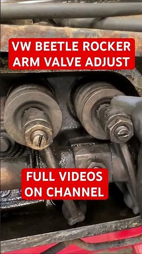 VW BEETLE VALVE ADJUSTMENT- VW BEETLE ENGINE MAINTENANCE #sladesbeetle #vwbeetle