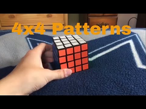 4 Cool 4x4 Rubik's Cube Patterns!