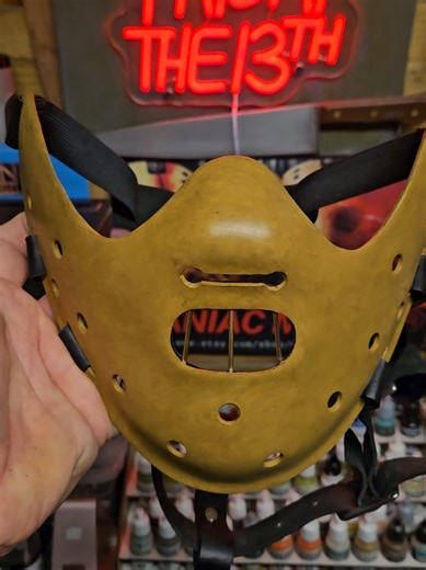 CANNIBAL RESTRAINT ASYLUM MASK FINISHED FOR A CUSTOMER, HAND MADE BY PROFESSIONAL UK HORROR ARTIST JAYSTEAD79 MANIAC MASKS®. #halloween #hannibal #hanniballecter #horror #horrormovies