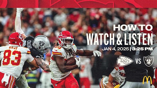 How to Watch and Listen | Week 18: Chiefs vs. Raiders