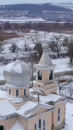 🏡 Bucovăț – sat pitoresc din raionul Strășeni, Moldova 🇲🇩 #nature #dji #snow
