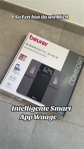 Intelligente App gesteuerte Waage für Fitness und Gesundheit