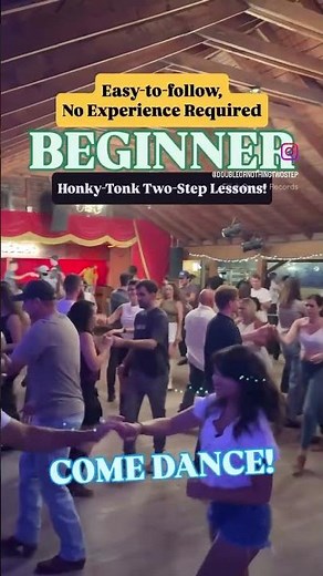 This is what a beginner Honky-Tonk Two-Step class looks like on a Tuesday night in Austin, Texas 💥