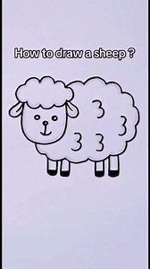 415K views · 2.5K reactions | Easy sheep  drawing tutorial for kids . #facebookviral #kidslearning #easyart #fblifestyle # | Easy drawing for kids24 | Facebook