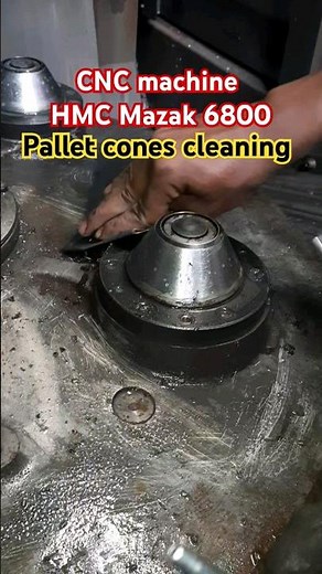 CNC MAZAK Hmc machine cone cleaning #cncmachine #hmc_machine#maintenance