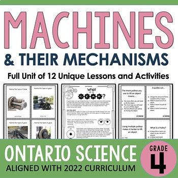 Ontario Grade 4 Science - Pulleys and Gears - Machines and Their Mechanisms