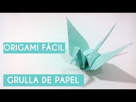 Grulla de papel paso a paso - Origami Fácil