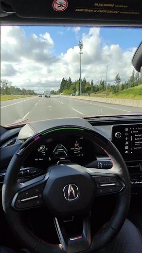 The New 2024 Acura ZDX’s hands free cruising in action. Autonomous driving.