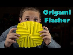 How to fold an origami flasher