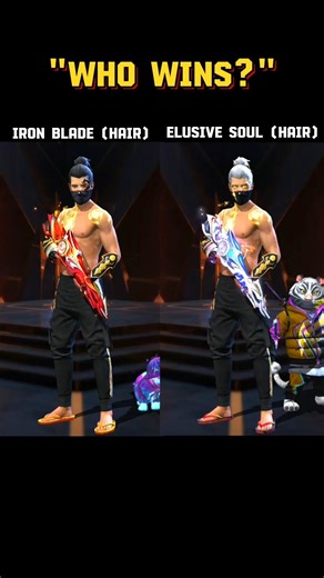 Iron blade vs elusive soul hair wins?#freefire#ffshorts#ffdress#freefirecombo#ffstyle