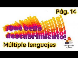 Que bello descubrimiento. Libro Múltiples Lenguajes. Sexto grado