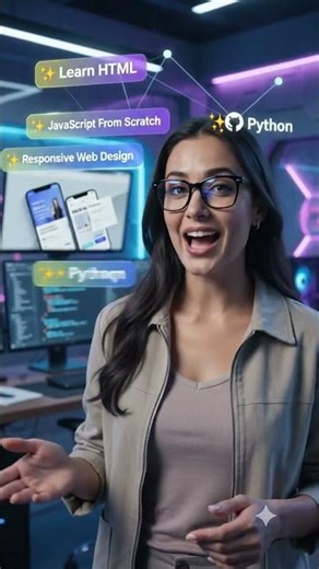 Learn HTML CSS JavaScript Python in One Course 🚀#ytshorts #coding #viralvideo