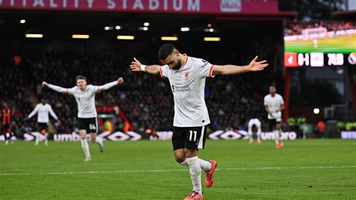 Bournemouth 0-2 Liverpool: Salah ends historic Cherries run