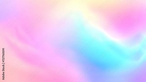 Abstract colorful soft gradient background, live wallpaper for loop playback. Seamless motion of abstract holographic colorful light 4K, Ultra HD
