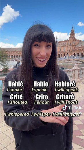 Spanish Verb Conjugations: Past, Present, and Future of Hablar, Gritar, Susurrar