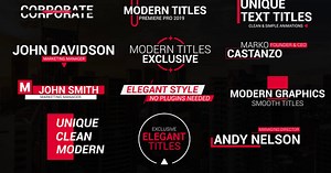 Clean Title Animations