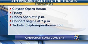Operation Song Concert coming up Friday