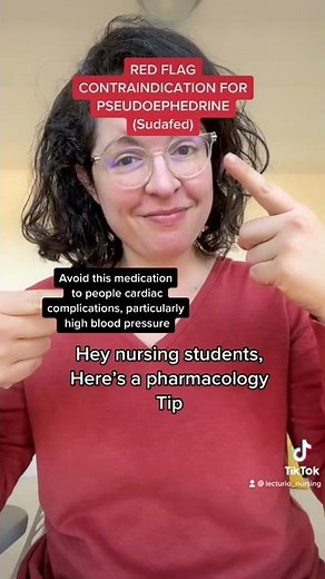 Pseudoephedrine contraindication | pharmacology | lecturio nursing