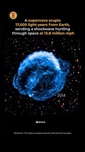You’re Watching a Supernova Shockwave #supernova #trendingshorts #space #science