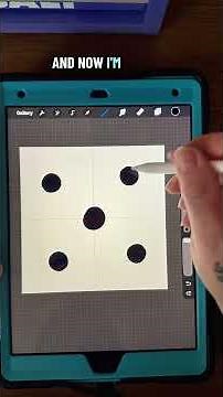 How to use symmetry tools in procreate to create Mandala designs