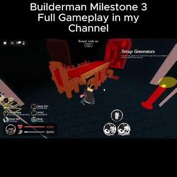 Builderman Milestone 3 Full Gameplay in my Channel #gameplay #roblox #robloxgameplay #forsaken
