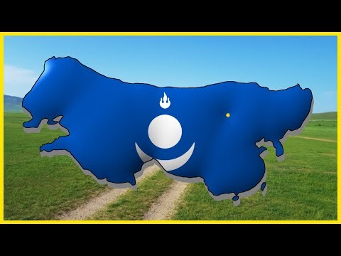 Re-creating the MONGOL EMPIRE | Map Flag Speedart
