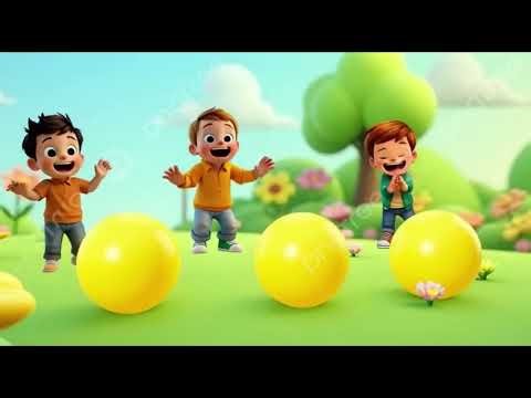 Fun Color Poem for Kids – Red, Yellow, Orange, Green & Blue Balls!”