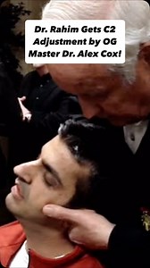 Dr. Rahim Getting C2 Adjustment by the OG Master Dr. Alex Cox! #drrahim #gonstead #chiropractor #gets #c2 #chiropractic #adjustment #master #og #shifu #dralex #foryou #fyp #gonsteadwellness #losanheles #dubI | Dr. Rahim Salehmohamed