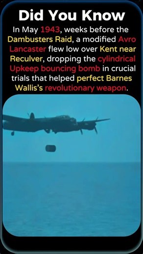 The Lancaster Test That Perfected the Dambusters Bomb #shorts