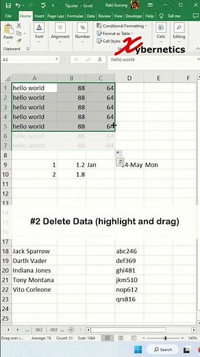 How do you use a fill handle? - Excel Tips and Tricks #shorts
