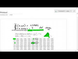 2102203 Probability 27 (Lecture on Normal Distribution Part 3: Example)
