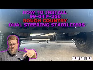 How To Install Rough Country Dual Steering Stabilizers on 99-04 Ford F-250 & Excursion
