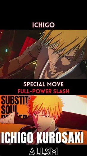 Ichigo FULL POWER SLASH BLEACH Rebirth of Souls #ichigo #bleach