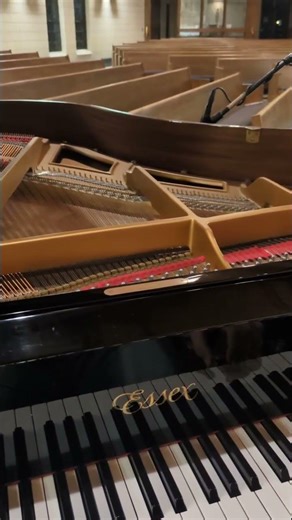 Tuned an Essex Grand Piano to A440 Perfect Pitch this evening.