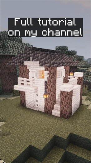 Small Pale Oak House [Minecraft Tutorial] #minecraft #minecraftbuilding #minecrafttutorial