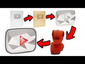 The New 100 Million Subscriber Award... The Red Diamond Creator Award