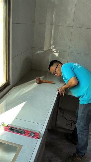 Watch This Beautiful Kitchen Tile Installation! 🔥 Perfect Finish | Tile Master Works