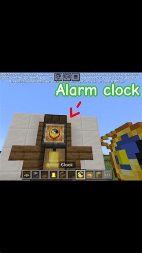 Minecraft Alarm clock #minecraft #shorts