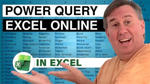 Power Query in Excel Online | Bill Jelen posted on the topic | LinkedIn