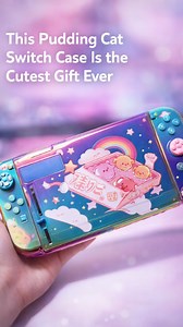 This pudding cat switch case is the cutest gift ever