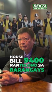 1.1M views · 6K reactions | Salary increase, benefits, equipment, at mas pinagandang sistema ng Barangay ang saklaw ng panukalang batas na ito ni Cong. Marcoleta. HOUSE BILL 9400 PARA SA BENEFITS NG BARANGAY WORKERS. Mas alamin ‘yan dito sa #RektaKayMarcoleta #BarangayOfficials #BarangayHealthWorkers | Rekta kay Marcoleta | Facebook