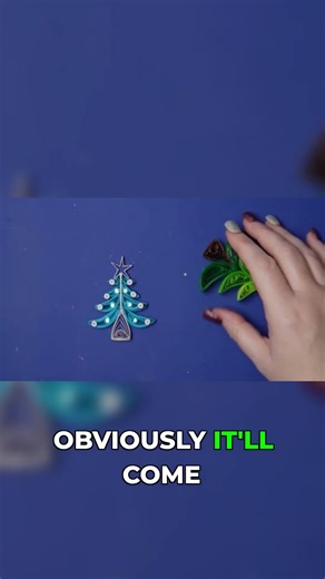 Unveiling Two STUNNING Quilled Christmas Trees & DIY Uses! #christmas #quillingtutorial #shorts