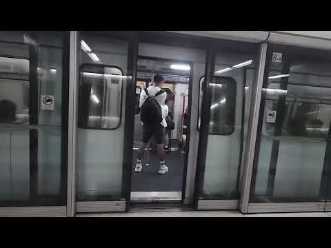 MTR TWL M train A275/A276 Arrive and Depart Jordan Station Platform 2