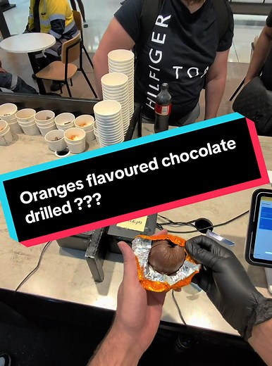 How do we feel about orange flavoured choclate 🤢 #orange #chocolate #frozen #custard
