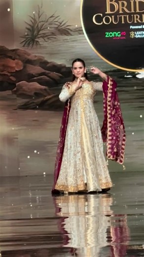 HUM Bridal Couture Week on Instagram: "Grace meets quiet regality as Fatima Amjed takes the runway for Zeeshan Danish, embodying the refined beauty and heirloom elegance of Mehroo at the 23rd Edition of Sunsilk HUM Bridal Couture Week. Digitally Powered by Union Developers & Leather Galleria Associated Partner Rose Petal | #GoSoftwithRosePetal #SunsilkHBCW25 #HUMBridalCoutureWeek #BCW #Sunsilk"