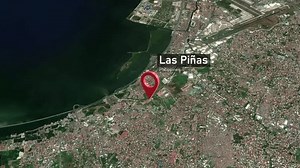 Las Piñas City Map Zoom (Philippines) from Space to Earth